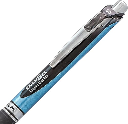Miniatura 6 de Pentel Energel RTX - Bolígrafos de punta de aguja de 0.020 in, juego de bolígrafos de gel líquido retráctiles Energel RTX - Paquete de 5 bolígrafos