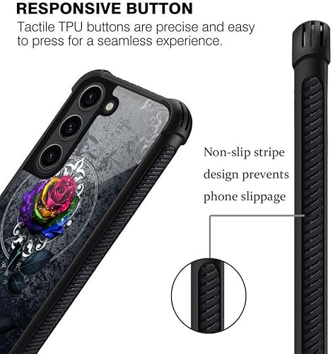 Miniatura 174 de Funda para Samsung Galaxy S23 Plus, protección de grado militar, esquinas a prueba de golpes, funda antiarañazos para Samsung Galaxy S23 Plus, flor