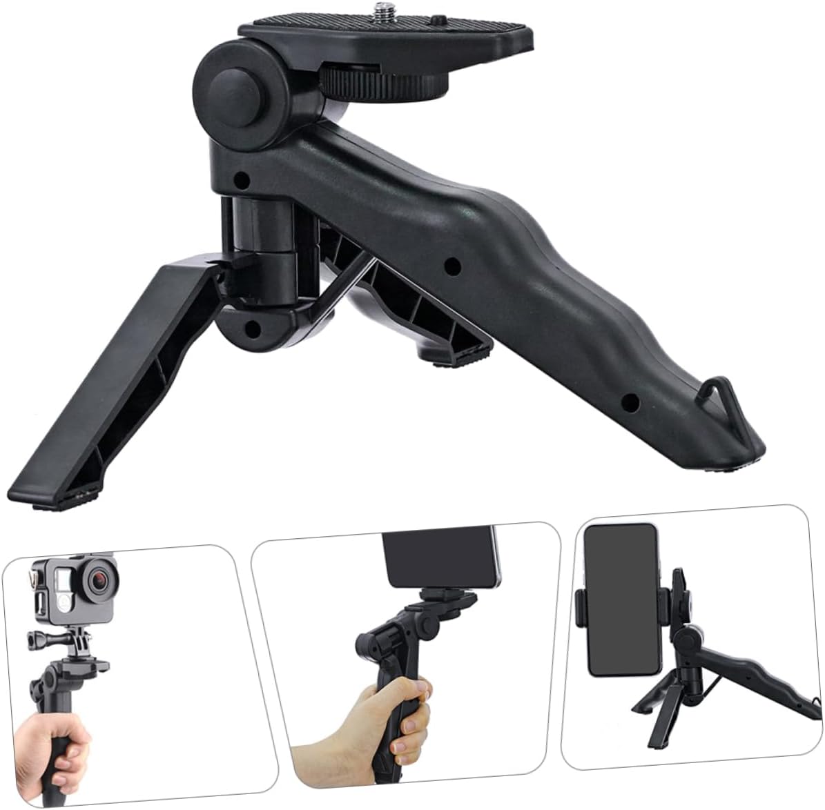 2pcs Mini Tripod for Camera Selfie Handheld Stand for Vlogging Photography Portable Lightweight Travel Tripod Holder Stable Grip for Use