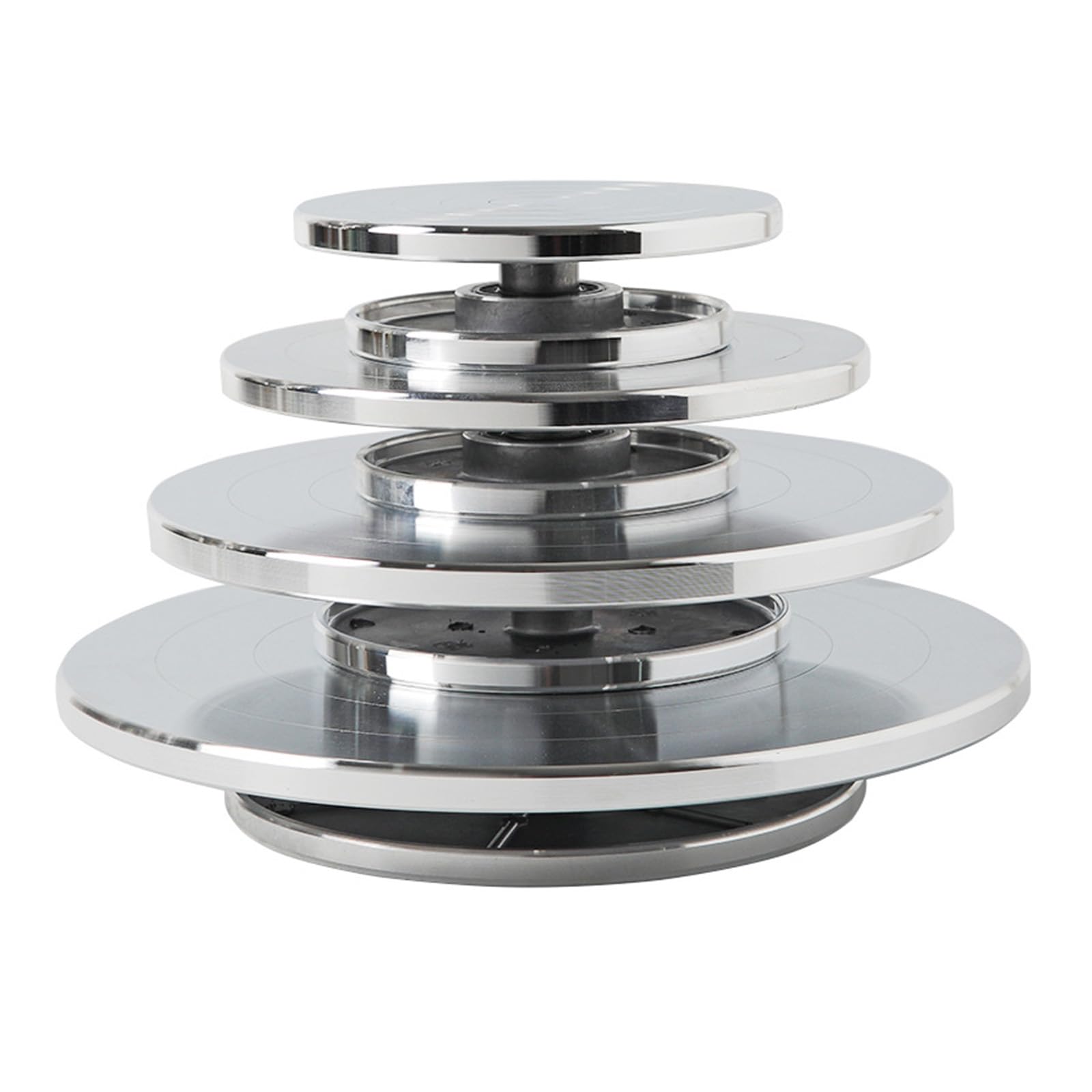 Tocadiscos profesionales de arcilla para esculpir rueda de aleación de aluminio para esculpir cerámica, manualidades, mesa giratoria permanente de loza