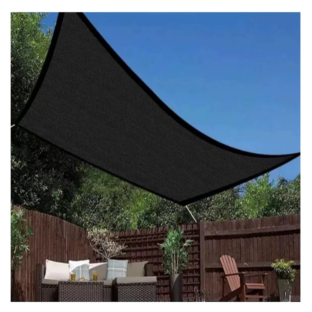 40% Black Shade Cloth, HDPE Mesh Tarp With Upgraded Grommets, Sun Shade Net For Greenhouse, Cover, Patio, Plant, Flower, Chicken, Coop(5x5 m/16.4x16.4ft)