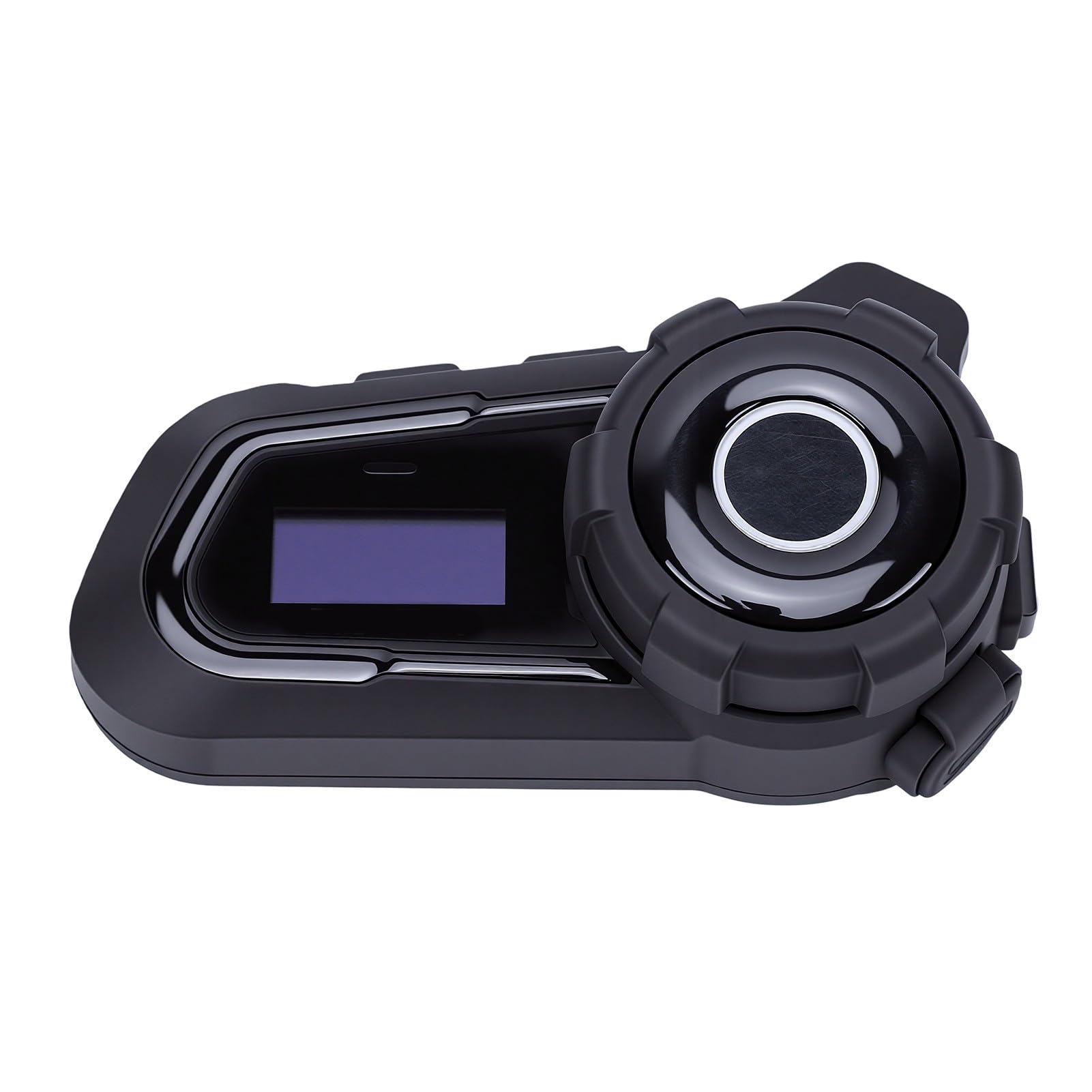 de Comunicación Bluetooth para Motocicleta, Intercomunicador para 6 Conductores, Pantalla LED, Auriculares para Casco con Cancelación de Ruido CVC Impermeables para Viajes en Grupo