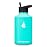 HYDRO CELL Stainless Steel Insulated Water Bottle with Straw - For Cold & Hot Drinks - Metal Vacuum Flask with Screw Cap and Modern Leakproof Sport Thermos for Adults (Teal 64oz)