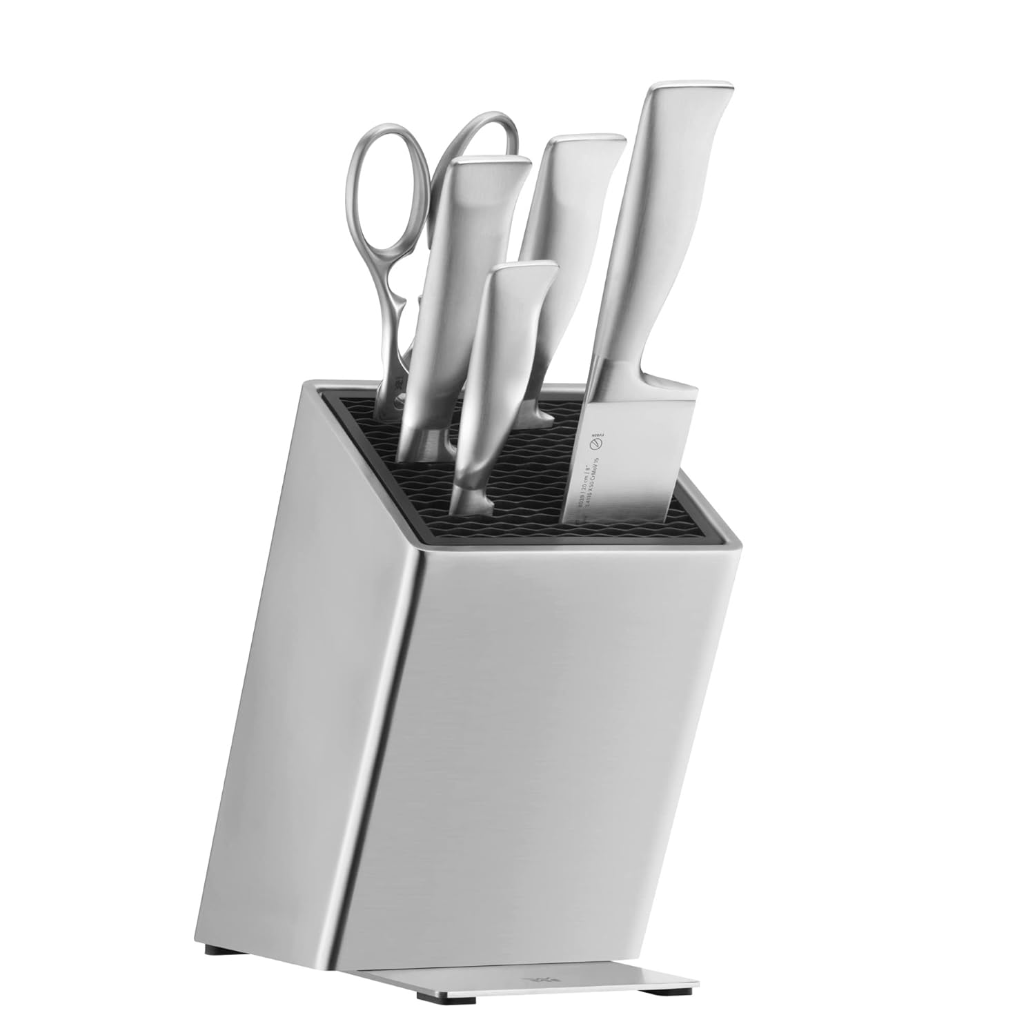 WMF Grand Gourmet 6-Piece Knife Block with Knife Set Made in Germany 4 Forged Knives Scissors Stainless Steel