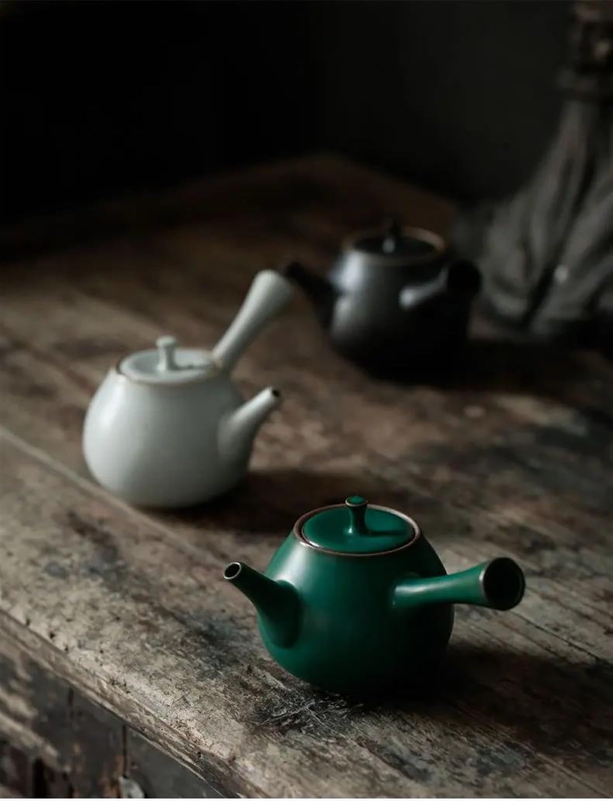 Czajnik, zestawy do herbaty podróżnej, zestaw do herbaty popołudniowej z ceramicznym uchwytem w stylu retro, japoński zestaw do herbaty Kung Fu, czajniczek z uchwytem, kamionka do użytku domowego, p