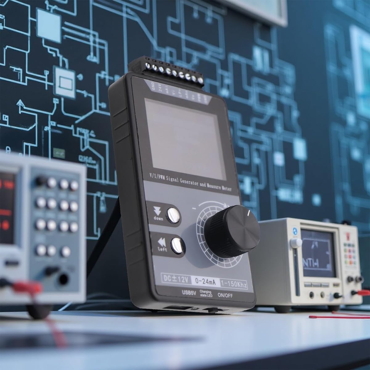Générateur de signaux réglable 4-20 mA 0-12 V CC, simulateur analogique de tension et de courant, impulsion PWM, haute précision, protection contre les courts-circuits