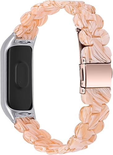 Miniatura 7 de Mi Band 4 correas de repuesto, pulsera deportiva ajustable de 5.5 a 7.87 pulgadas, correa de repuesto ligera con hebilla plegable compatible con Mi