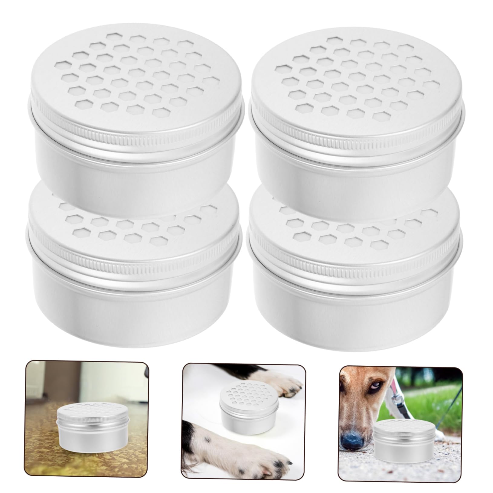 10 Stuks Voerbak Voor Honden Hondengeur Snuifdoosje Hulpmiddelen Voor Trainen Jachthonden Hondengeur Trainingsspeelgoed Geur Trainingskoffer Werk Aluminium De Hond Tinnen