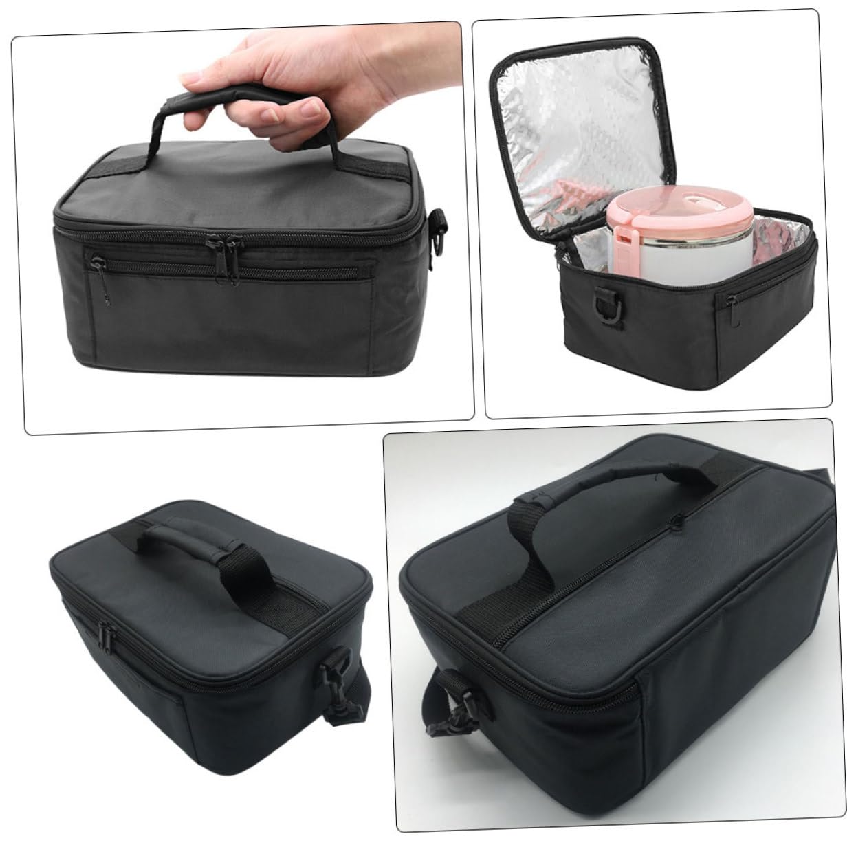 Bolsa de Almuerzo Térmica Portátil de 20l Forro de Oxford, Fácil de Limpiar Asa, Adecuado para Oficina y Camping