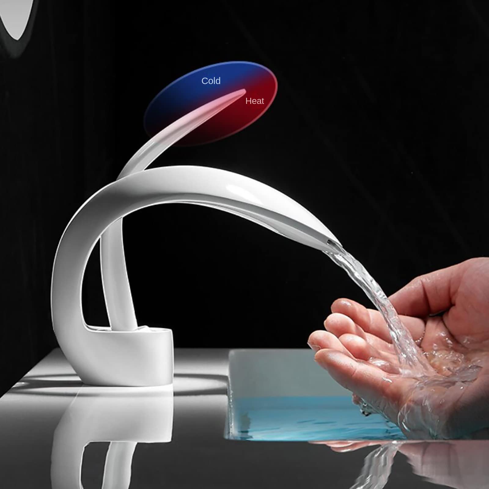 Rubinetto Da Bagno A Parete, Ugello Girevole A 360°, In Ottone Massiccio Con Maniglia Singola E Valvola Grossa Nero 87238733