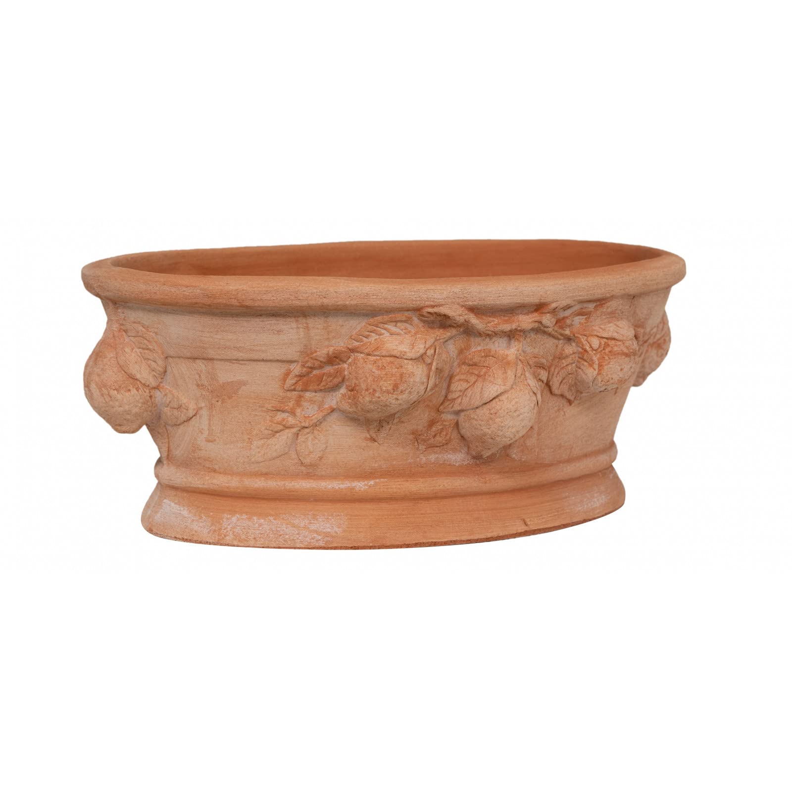Biscottini Large Terracotta Pot for Plants 33 x 20 x 14 cm Made in Italy - Handmade Outdoor Bowl - Modern Ornaments - Garden Decorations - Handmade Planter - Indoor Terracotta Pot