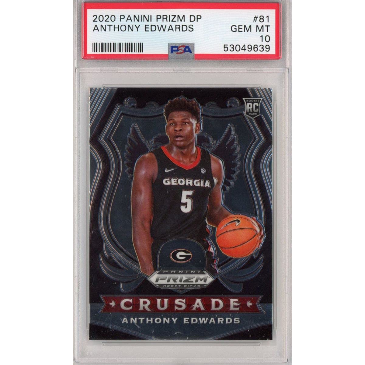 Graded 2020-21 Panini Prizm DP Draft Picks Anthony Edwards #81 Rookie RC  Basketball Card PSA 10 Gem Mint : Collectibles & Fine Art - Amazon.com