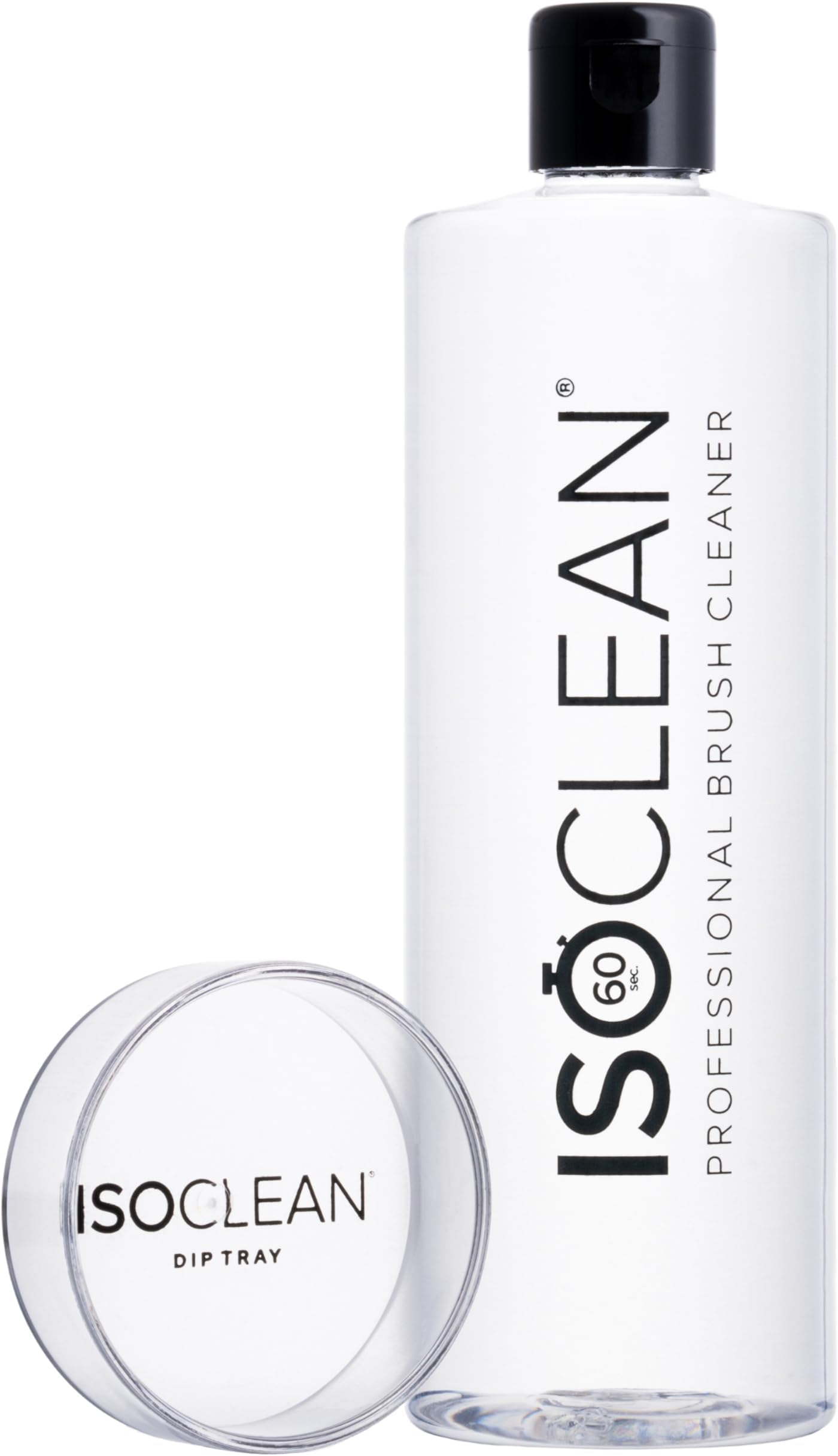 ISOCLEAN Makeup Brush Cleaner – Gentle Daily Use Solution, Reduces Product Buildup, Improves Application, Easy Clean Brush Cleaning Solution & Sponge Cleaner - Easy Pour with Dip Tray, 525ml