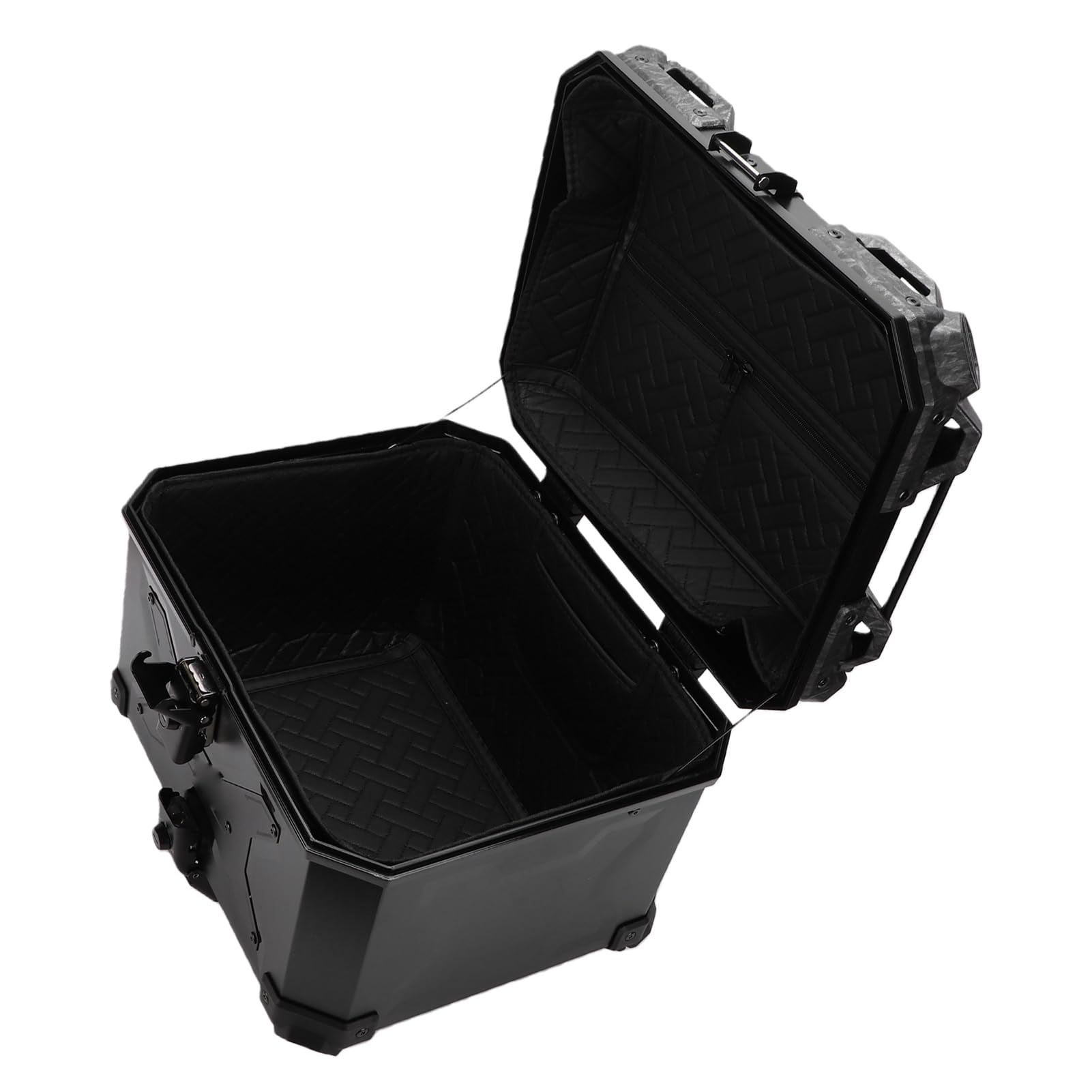 Diyeeni Baúl Trasero 45L de Aluminio, Impermeable y con Cerradura para