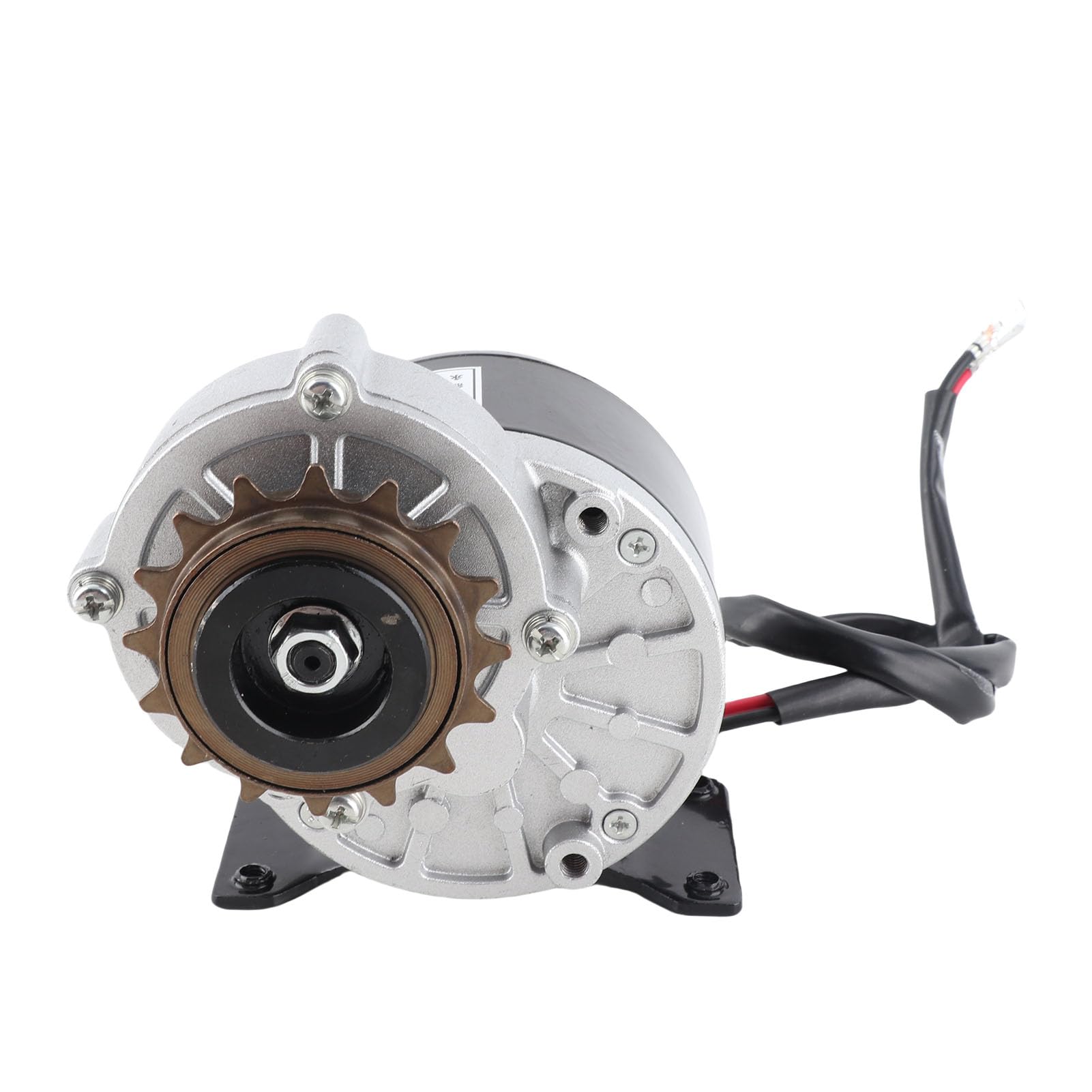 Motor de Engranaje 12V 250W, 2950 Rpm Reducción de Cepillo de CC Motor Eléctrico con 16 Dientes Rodadas para Bicicleta Eléctrica, Scooter, Ciclomotor, ATV