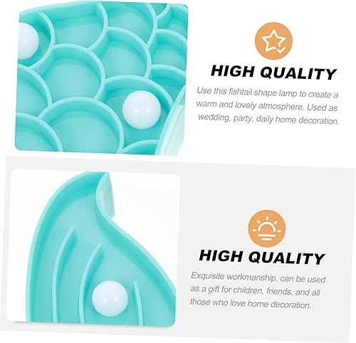 Miniatura 8 de Housoutil 1 PC Modeling Lamp Cartoon Night Mermaid Tail Light LED Mermaid Lamps Mermaid Table Lamp Decoraciones para Salas De Casa House Ornaments