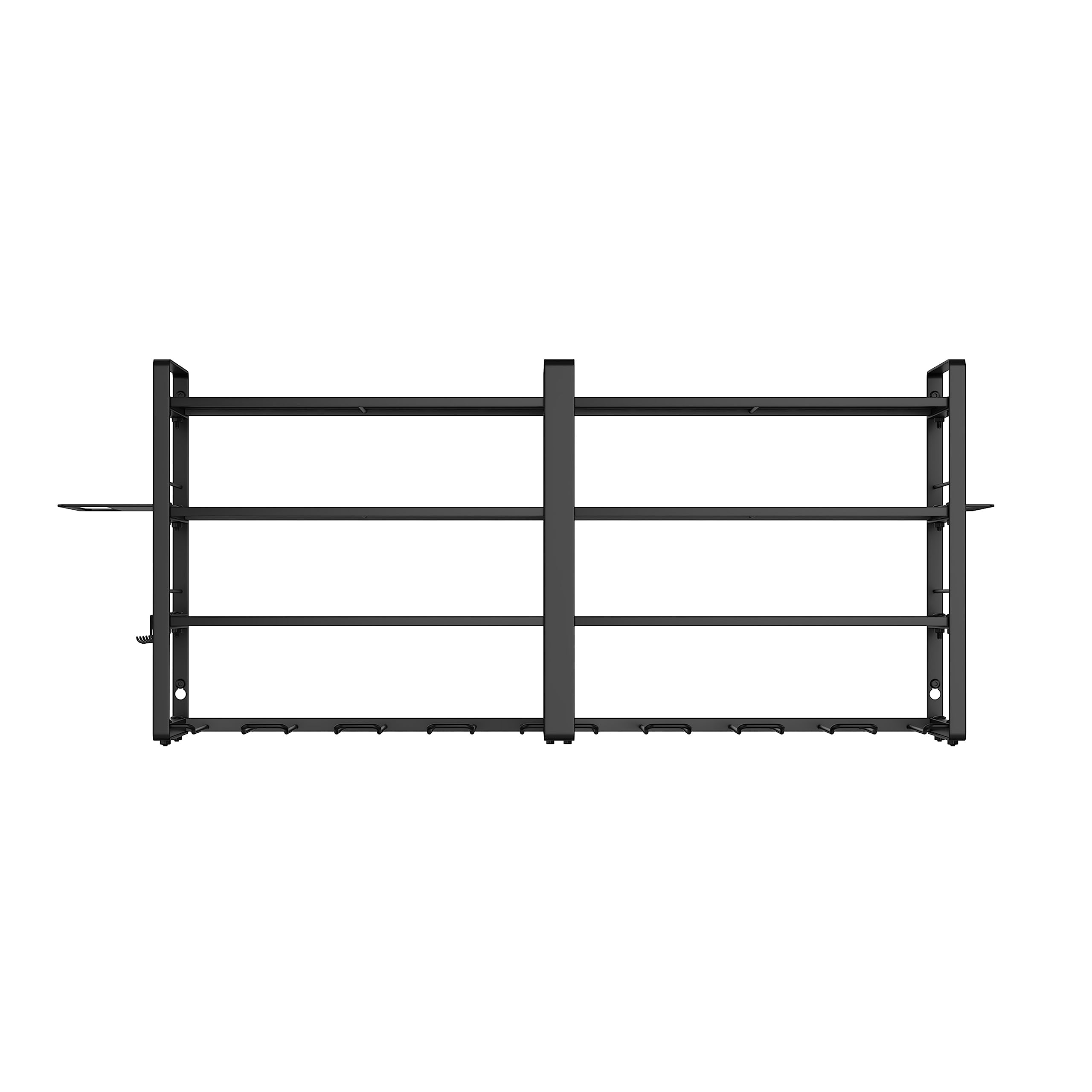 W-17 4-poziomowy metalowy organizer na narzędzia warsztatowe, z 4 dodatkowymi uchwytami na wiertarki (80 x 25 x 45 cm, 4 poziomy)