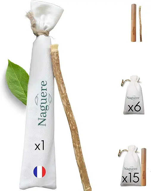 Bâtonnet de Siwak Naturel - Blanchiment Dentaire & Haleine Fraîche - Écologique