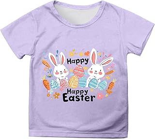 Generisch Tops Adolescentes Niñas Camiseta de Manga Larga con Volantes Niños Tops Cuello Redondo Túnica Camisetas para Niñas Impresión Colorida Tops Camiseta Deportiva