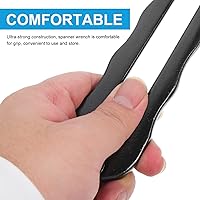 Vista 7 de Llave inglesa de ángulo ajustable, llave de cara ajustable, alicates de pasador para tuercas redondas con agujeros perforados