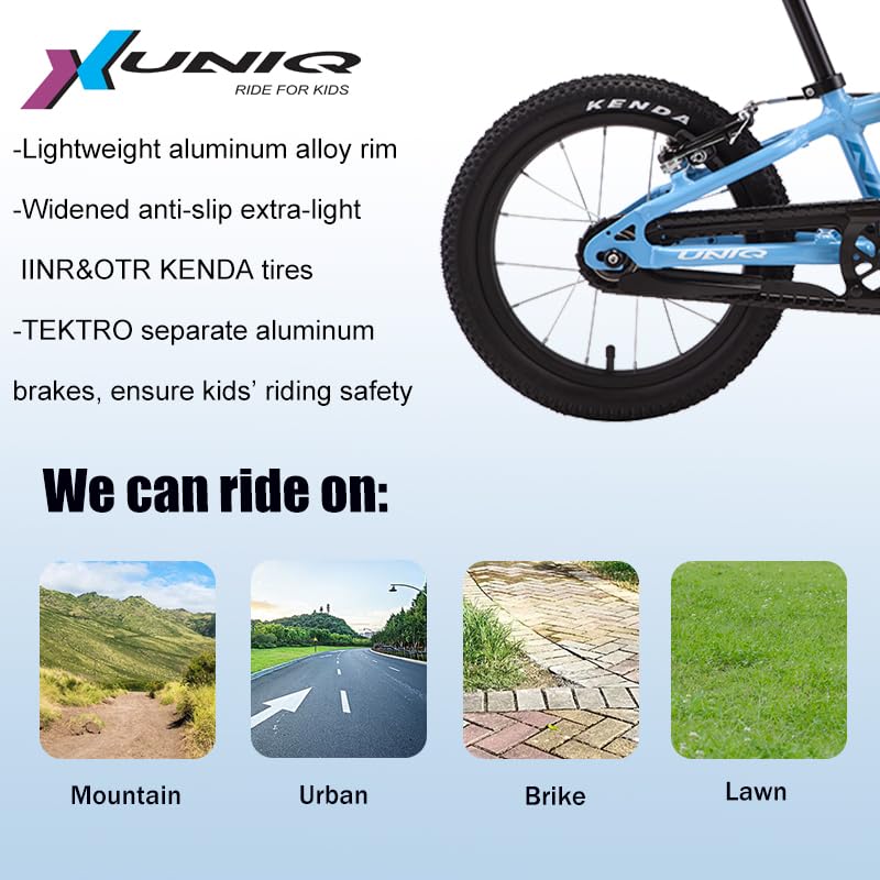 Amazon.com : X-UNIQ Kids Bike RA14 14 Inch Lightweight Mountain