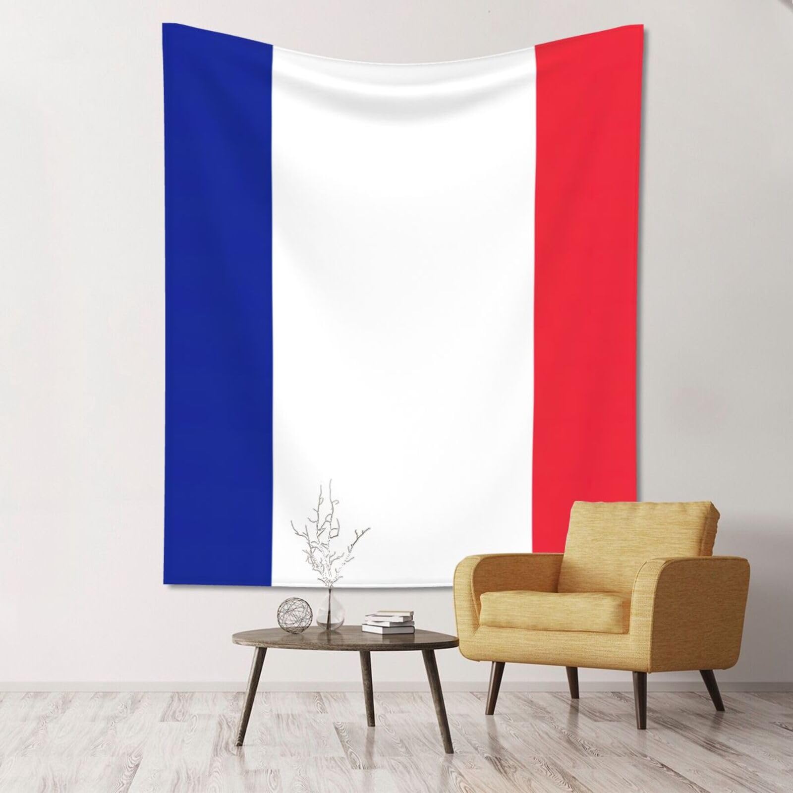 Tapisserie murale légère SHuWeiD textile doux drapeau français - 8