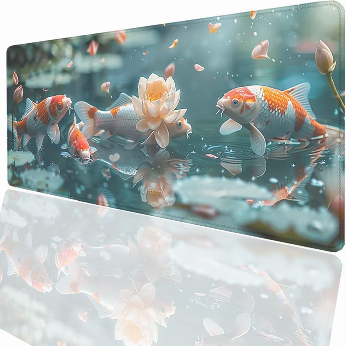 Tappetino per Mouse Gaming XXL 1200x600x3mm – Ufficio Mousepad Grande – Migliora la Velocità e la Precisione Tenuta Stabile Sottomano per Ufficio e Casa Accessori Scrivania – Blu Astratto LMDT11776