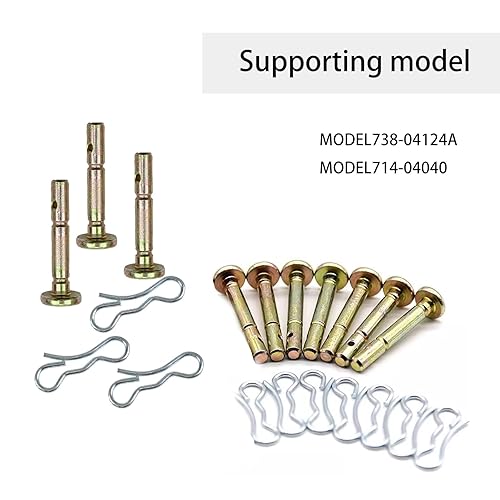 Miniatura 4 de Juego de 20 pasadores de corte para quitanieves y pasadores de chaveta compatibles con MTD para Craftsman para Cub Cadet para quitanieves Troy Bilt,