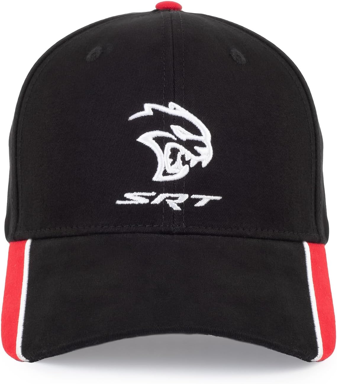 SRT Hellcat Cap - Custom - Structured 6 Panel - Black/Red/White