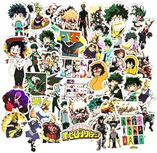 50PCS My Hero Academia Stickers,Waterproof Decals Cartoon Anime Stickers for Phone,Water Bottle,Laptop,Skateboard,Motorcycle,Car,Bike,Luggage (50PCS My Hero Academia Stickers)