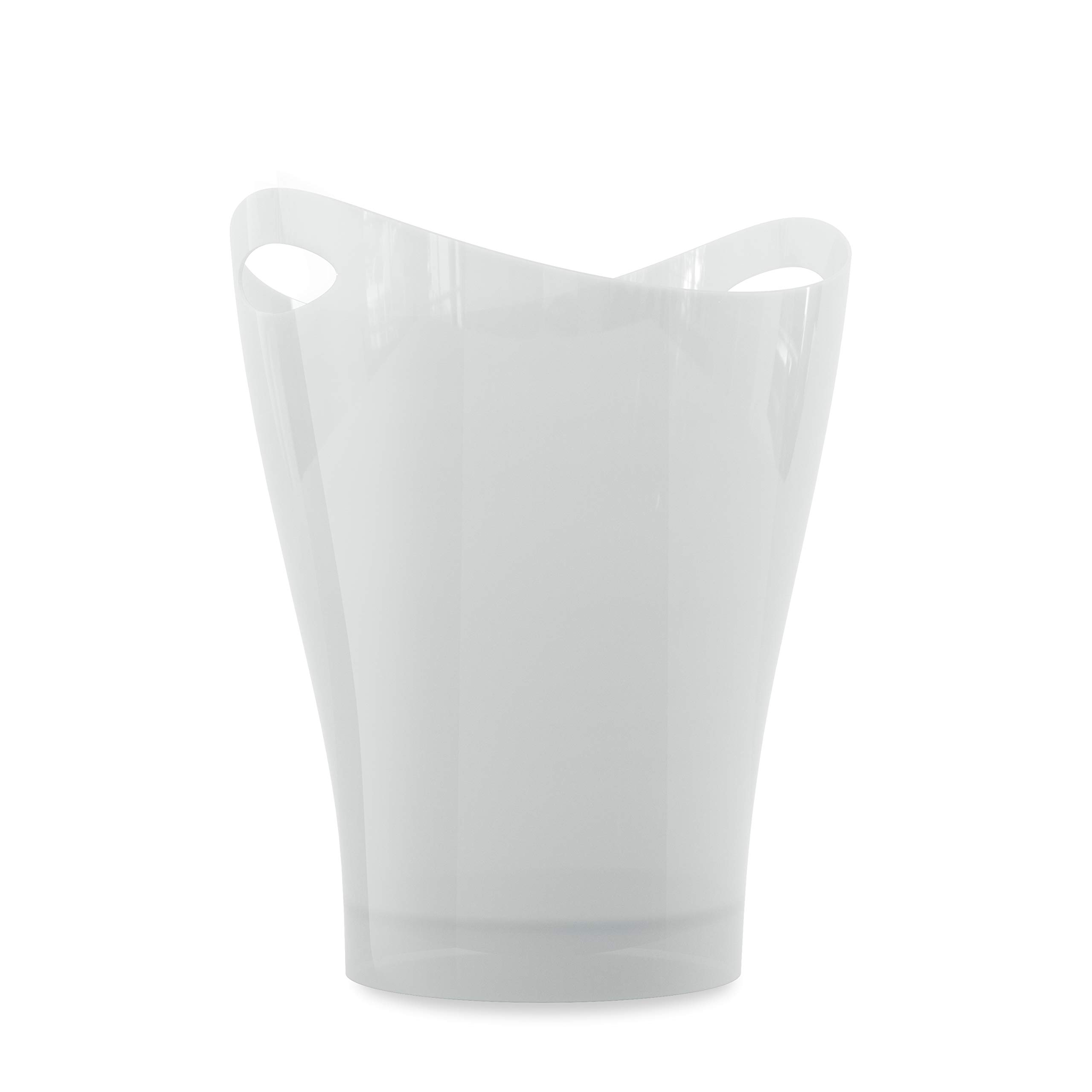 Umbra 082857-661 Garbino Small Trash/Waste Can – Polypropylene – Metallic White