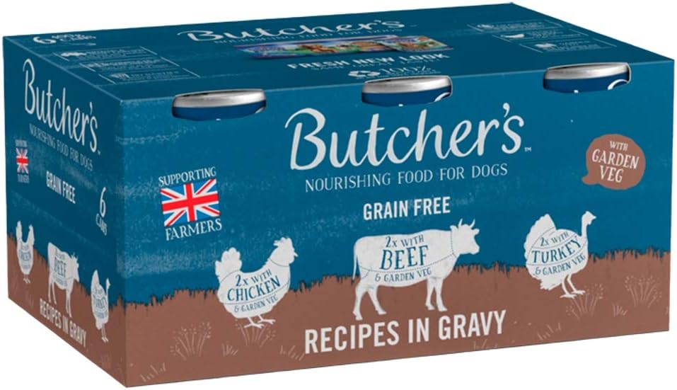 Butcher's Recipes in Gravy Dog Food 6 Tins Amazon.co.uk Pet Supplies