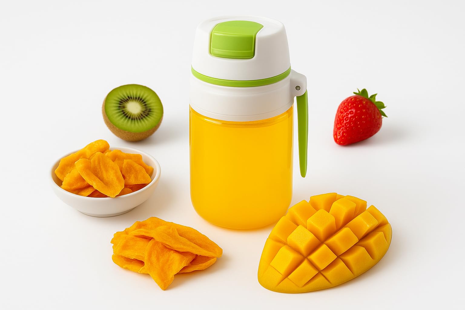 Borosilicate Glass container with Portable Juicer Blender | Smoothie Blender-1000ml Capacity I 80W Motor, Fruits & Vegetable Juice Maker | USB Rechargeable, Outdoor & Gym-image-1