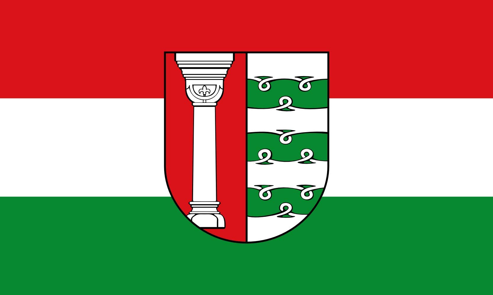 Drapeau Large Wahlsburg de Hesse Allemagne grand format pour mât