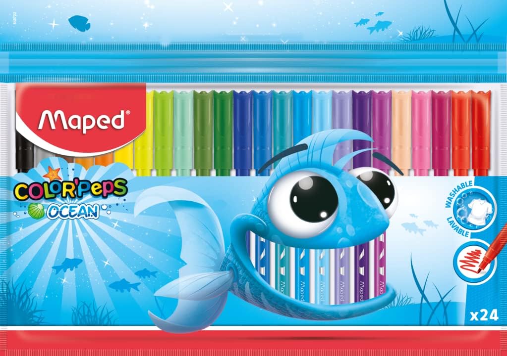 Maped Color'Peps Felt Tip Pen Set - Pack of 24