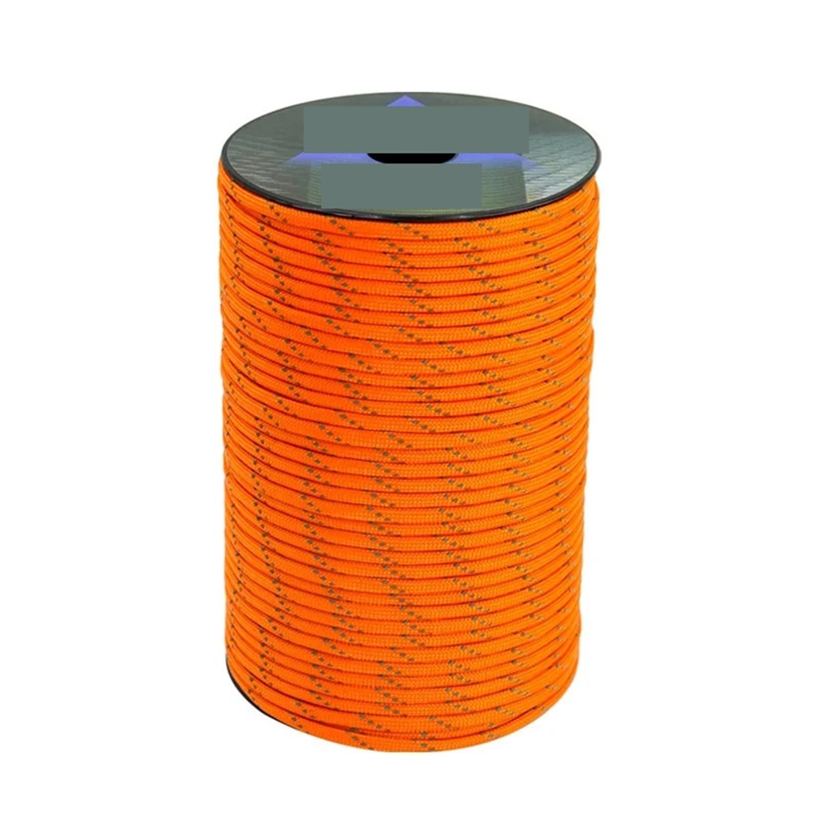 Paracord Reflective Paracord Rop 7 Strand 4mm 550 Parachute Cord Camping Tent Lanyard DIY Bracelet Weaving Rope(Fang Orange,100M)