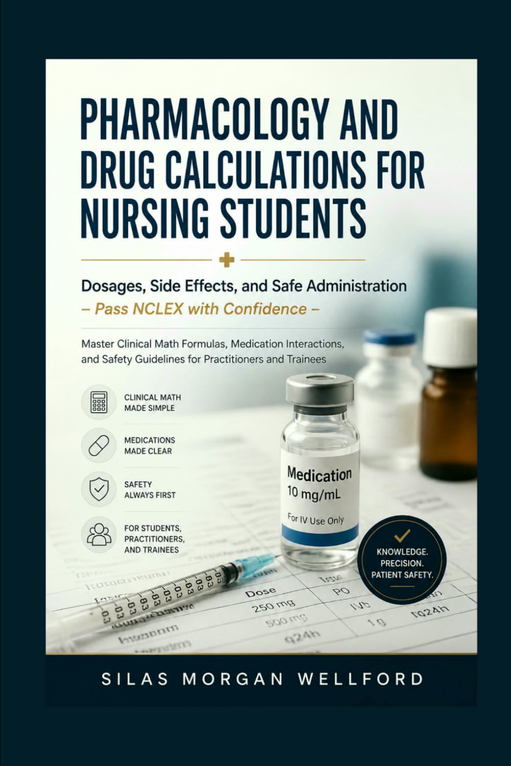 PHARMACOLOGY AND DRUG CALCULATIONS FOR NURSING STUDENTS Dosages, Side Effects, and Safe Administration (Pass NCLEX with Confidence): Master Clinical ... Guidelines for Practitioners and Trainees
