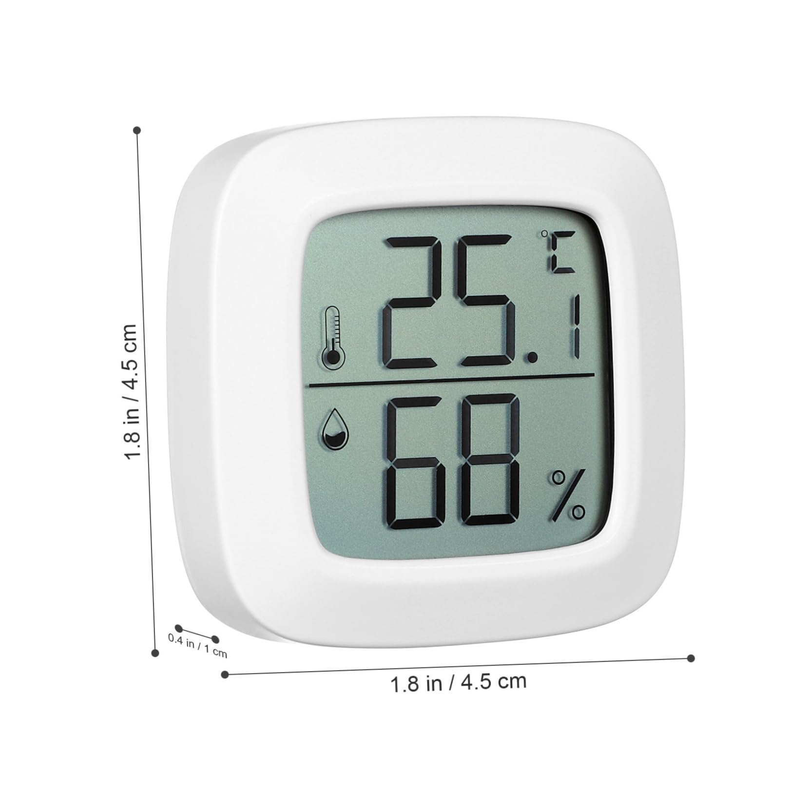SUPVOX 5 Ensembles Hygromètre De Voiture Bebe Bébé Thermomètres Moniteur D'humidité Decoration Voiture Thermomètre Intérieur Thermomètre Domestique Intérieur 3 Pièces * 5