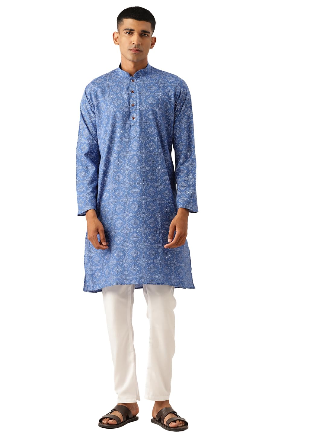 blyx Printed Cotton Kurta Pajama for Men-picture-33