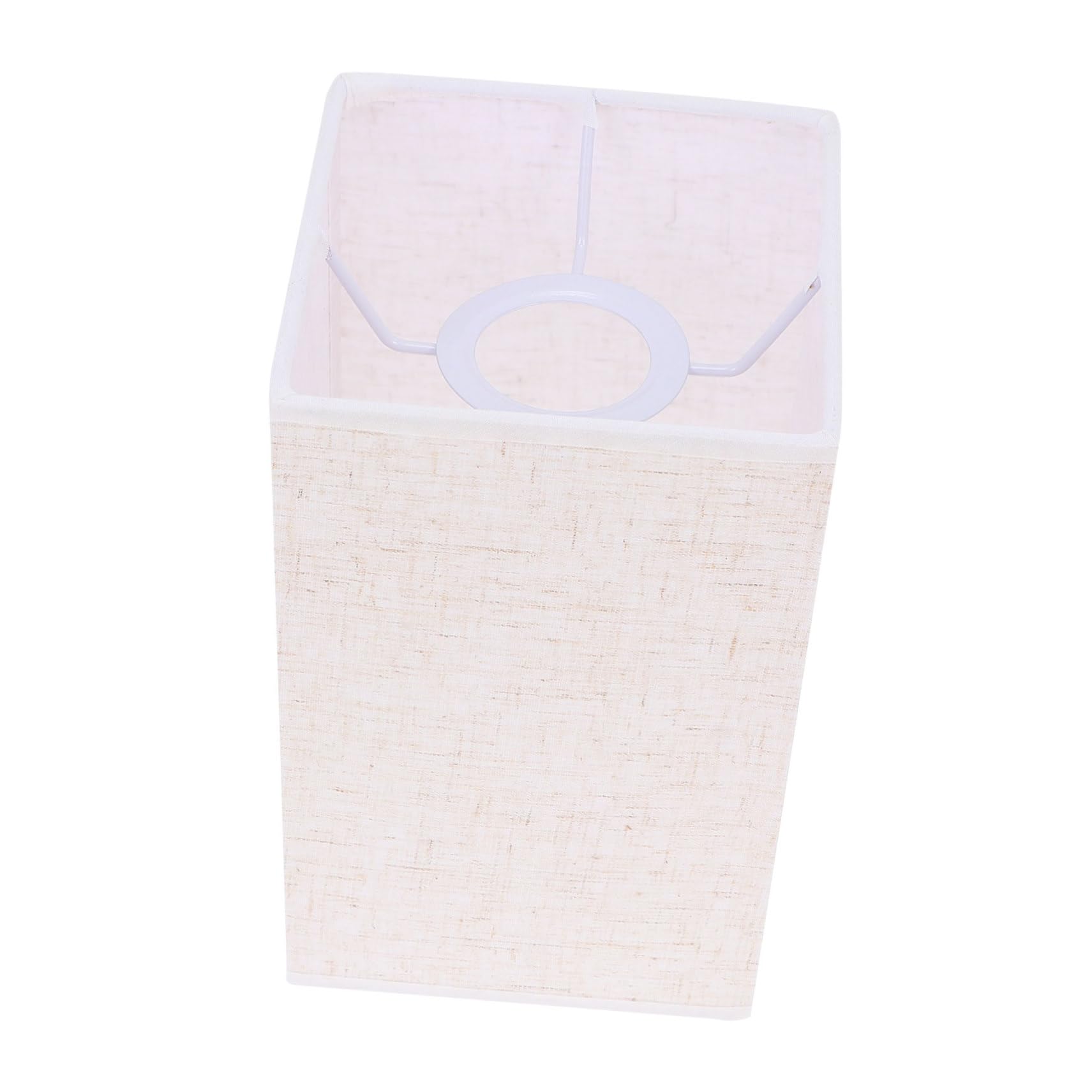 Veemoon Rectangular Lampshades and Iron Material Featuring E27 Light Base, Modern Fabric Lamp Shade Cover Cloth Designed for Decorative Diffuse Lighting for Table Lamps in Bedroom
