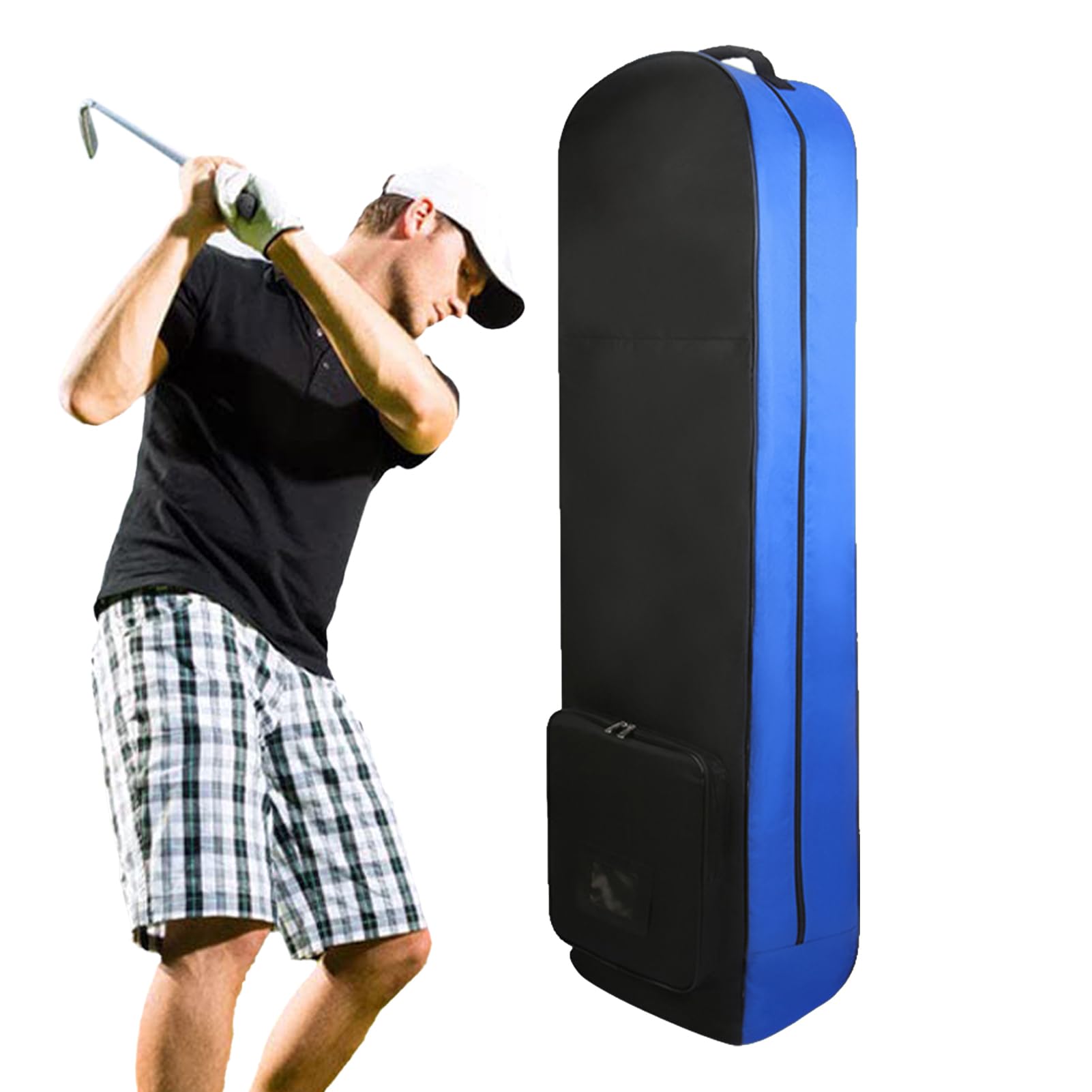 Sac de Voyage de Golf avec roulettes et Rembourré, Housse de Protection étanche pour Clubs, Pliable et Transportable en Avion