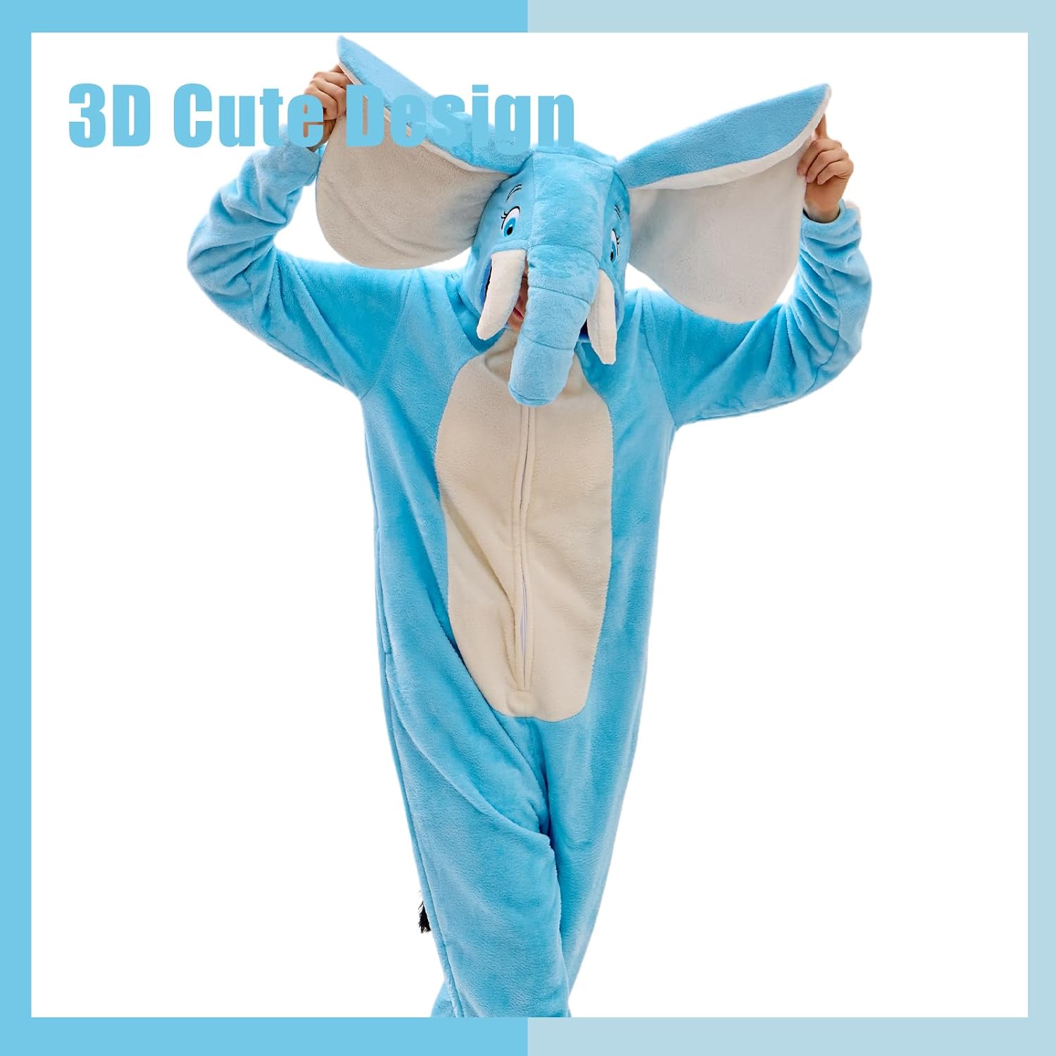 Unisex Adult Animal Onesie Pajamas Slim Fit Halloween Costume One Piece Sleepwear Homewear Cosplay Suit - Image 4