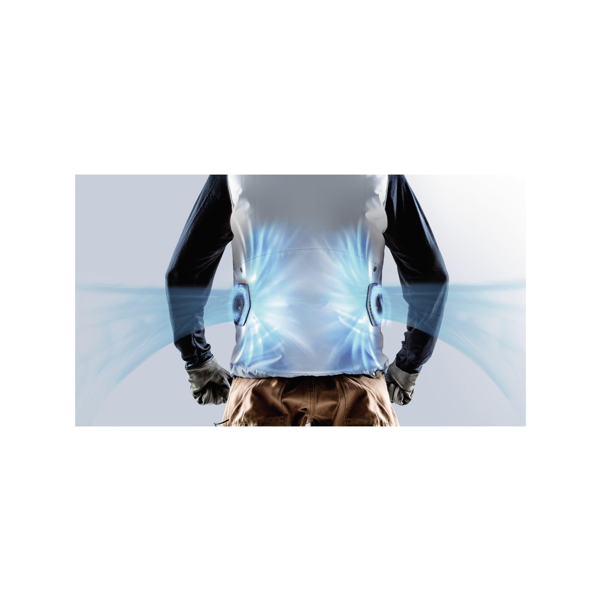 Makita 10.8V to 18V Li-ion LXT Brushless Fan Vest - Battery and Holder Not Included