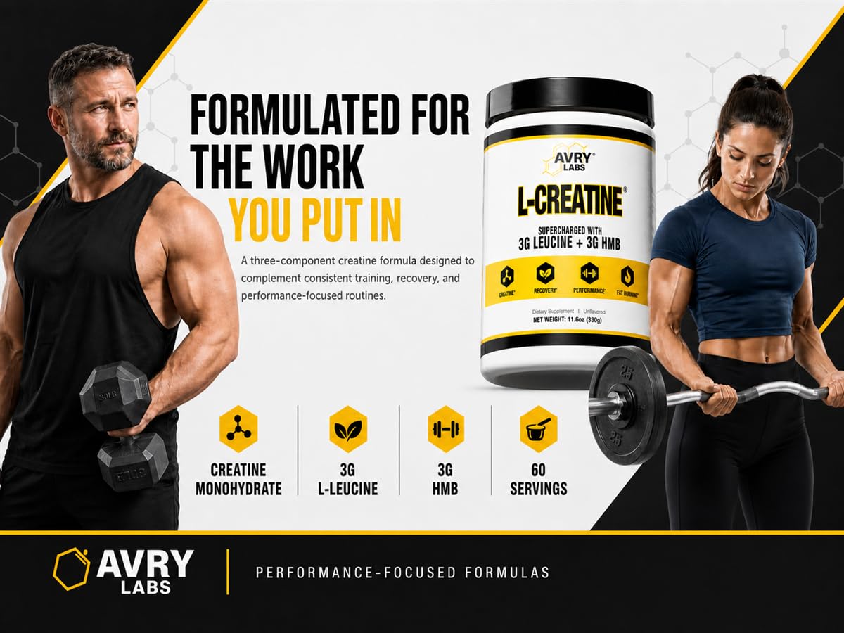Creatine Monohydrate Powder with HMB & L-Leucine for Strength & Recovery — Amazon image 6