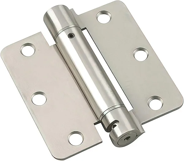 Richelieu Hardware - 52821NBR - Full Mortise Adjustable Spring Hinge - Brushed Nickel Finish