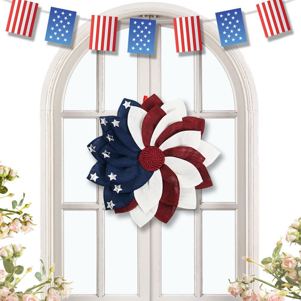 Amazon.com: Eraspooky American Flag Wreaths Glory Patriotic USA