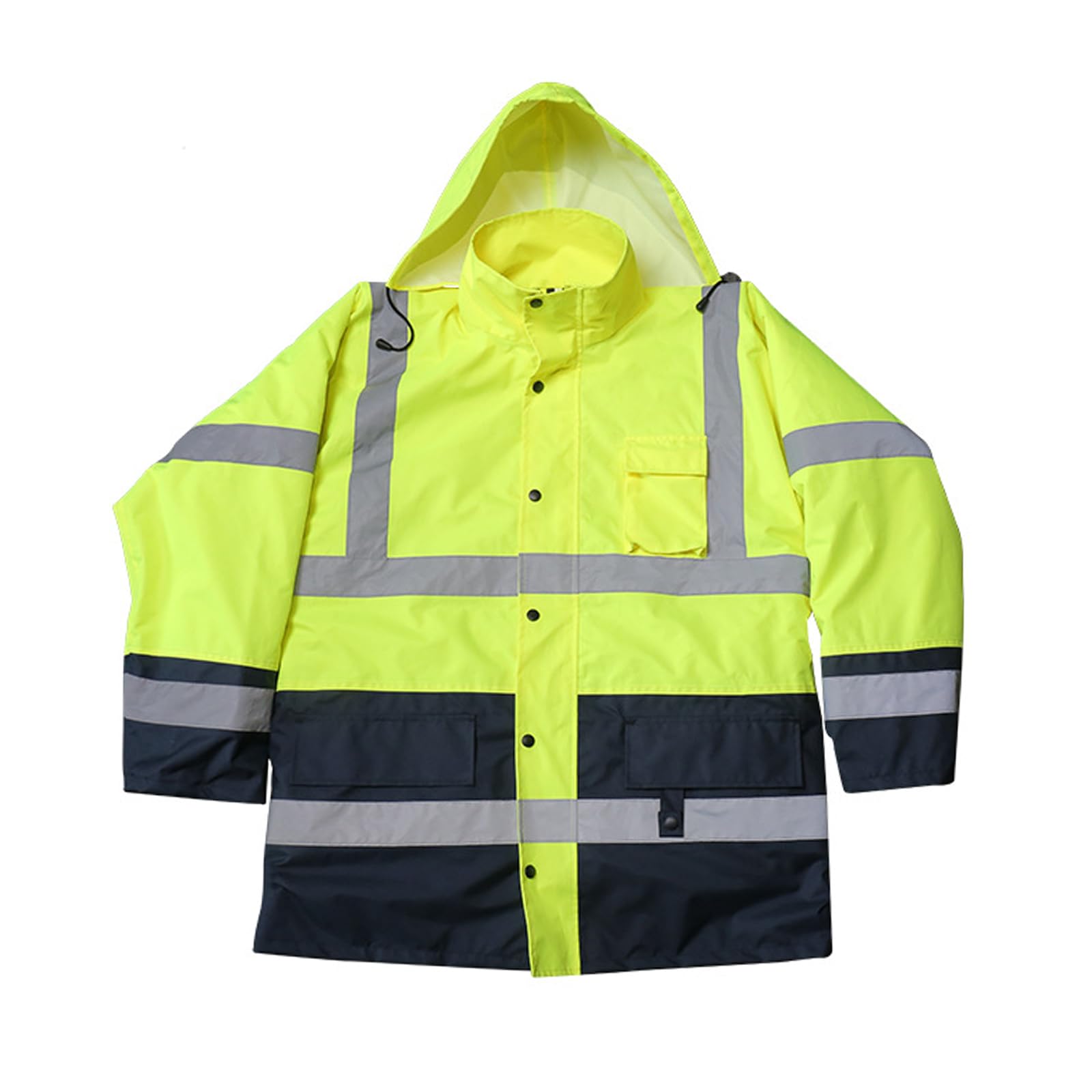 Arbeitsjacken mit ergonomischer Passform, hohe Sichtbarkeit, reflektierende, spritzwassergeschützte, isolierte Jacken für bequeme Bewegung auf der Baustelle, Arbeitsschutzkleidung