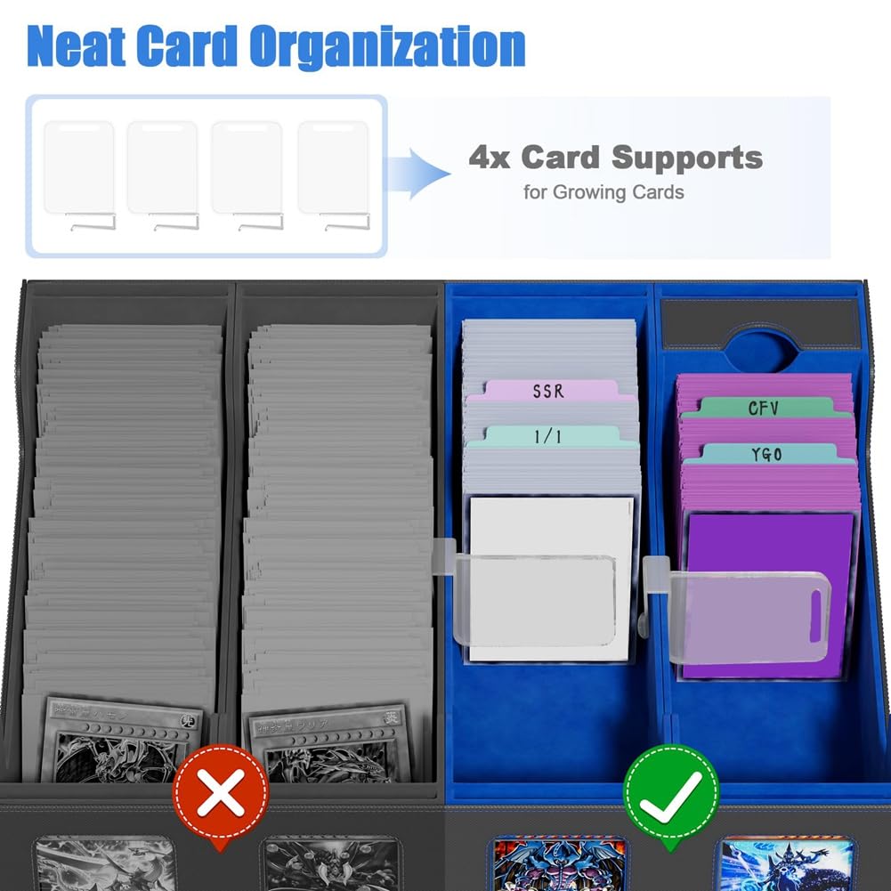 Trading - Scatola magnetica per carte di credito, colore: Nero/Rosso