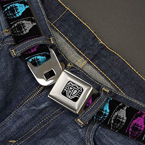 Cinturón de seguridad Buckle-Down de granadas, accesorio ajustable unisex 2