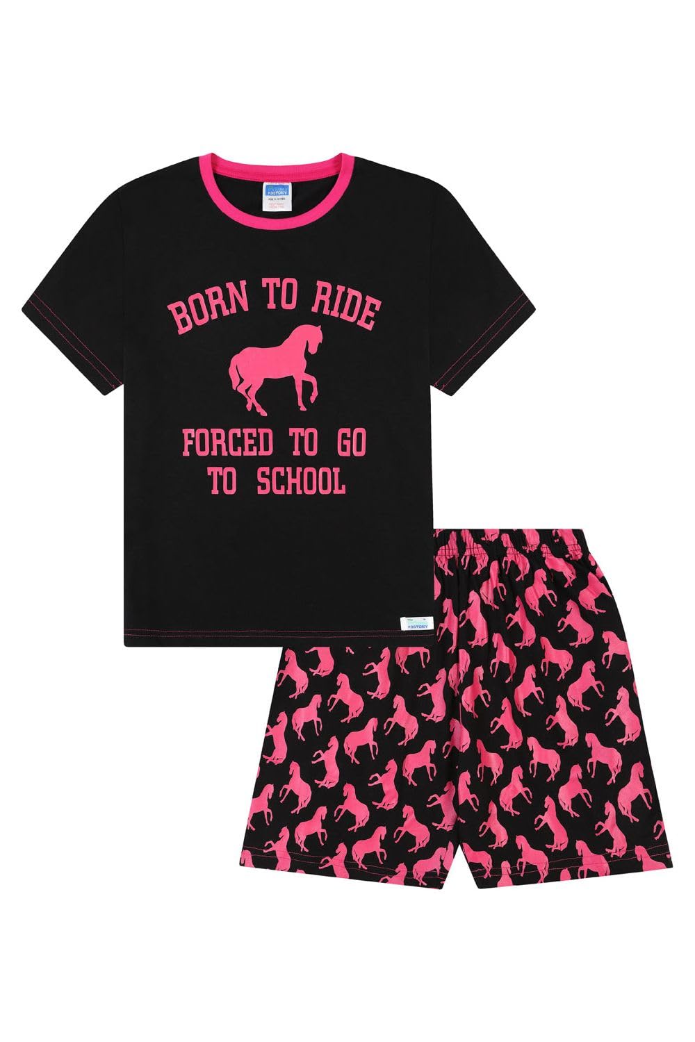 Pyjama court Born To Ride pour fille